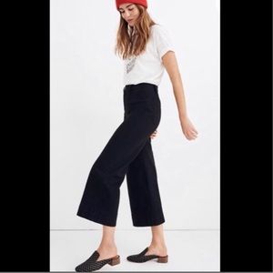 Madewell Wide Leg Black Emmett Pants - NWT